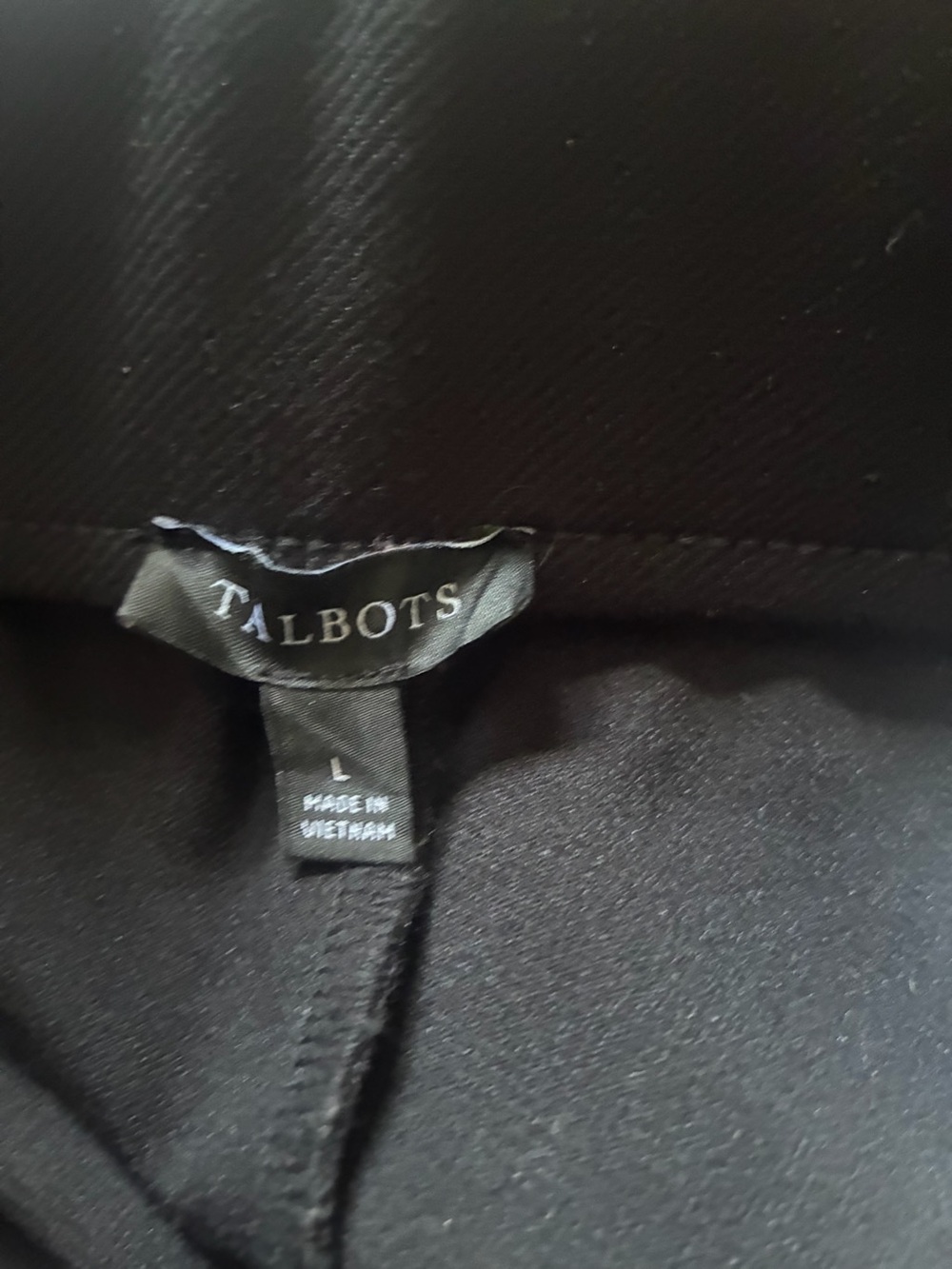 Talbots Black Ponte Pull-On Pants Large Regular - Picture 3 of 4